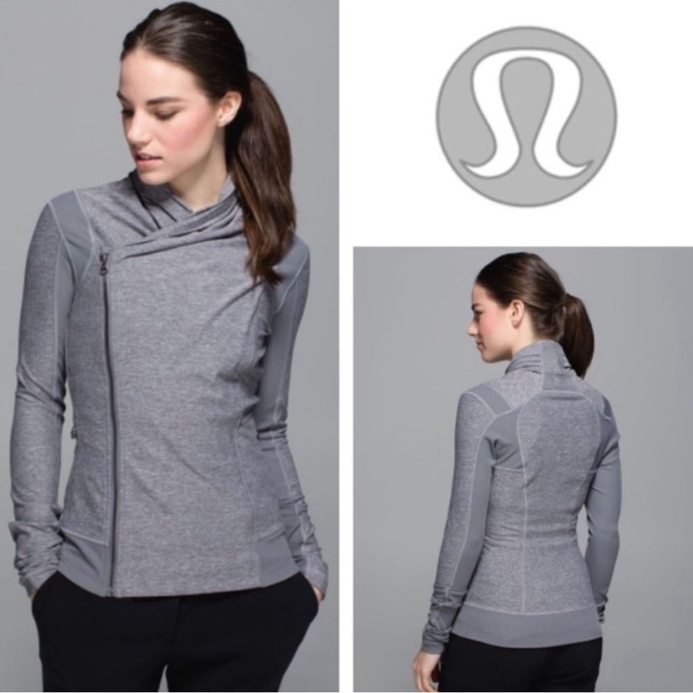 21. Lululemon Bhakti Yoga Jacket Heathered Slate